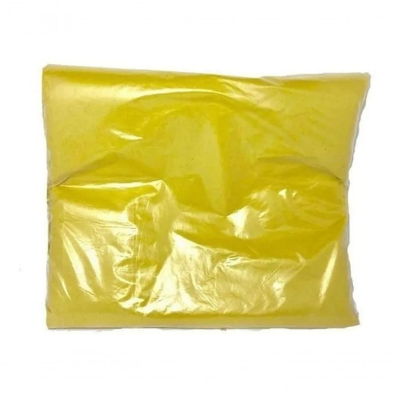 Saco para Lixo 60 Litros Amarelo Resistente com 100 Unidades Uso Doméstico e Comercial Higipack