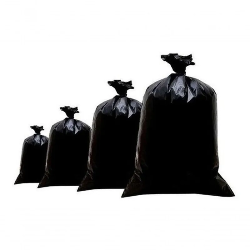 Saco de Lixo Preto Reforçado 100L Pacote com 100 Unidades em Polietileno 100% de Baixa Densidade