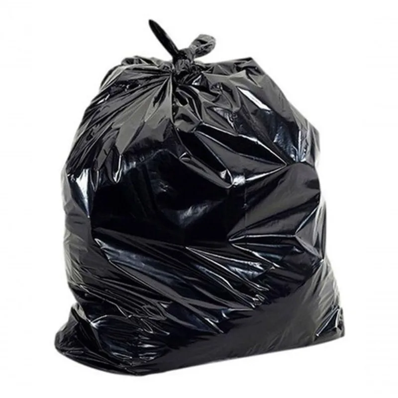 Saco de Lixo Super Reforçado 60 l para Resíduos Orgânicos em PEBD 100% Reciclável Preto Higipack