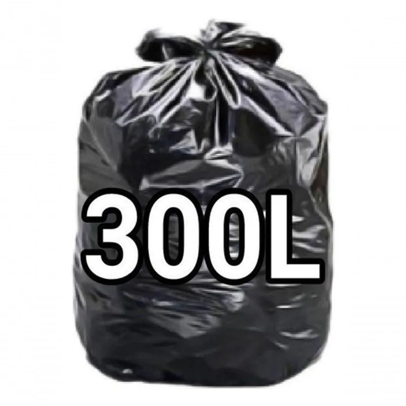 Saco para Lixo Sacos de Lixo 300l Super Reforçado Preto 300L Pacote com 10 Unidades Higipack