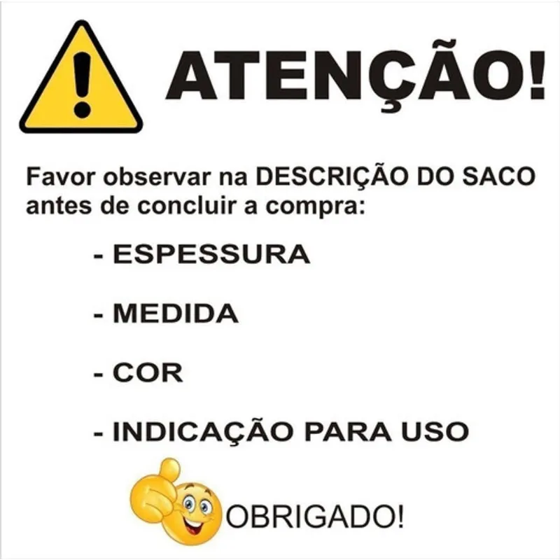 Saco para Lixo Sacos de Lixo 500 Litros Super Reforçado 100 un 500L Preto e Transparente Higipack
