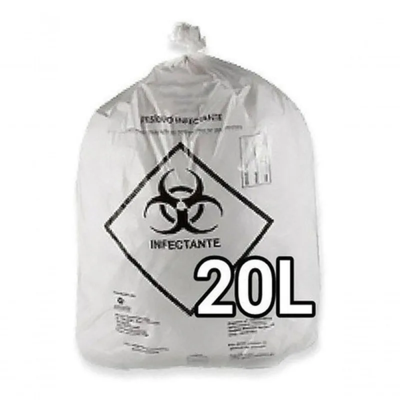 Saco de Lixo Hospitalar Sacos de Lixo Infectante 20 Litros 100 Unidades Branco Higipack - OUTRAS - Mercado