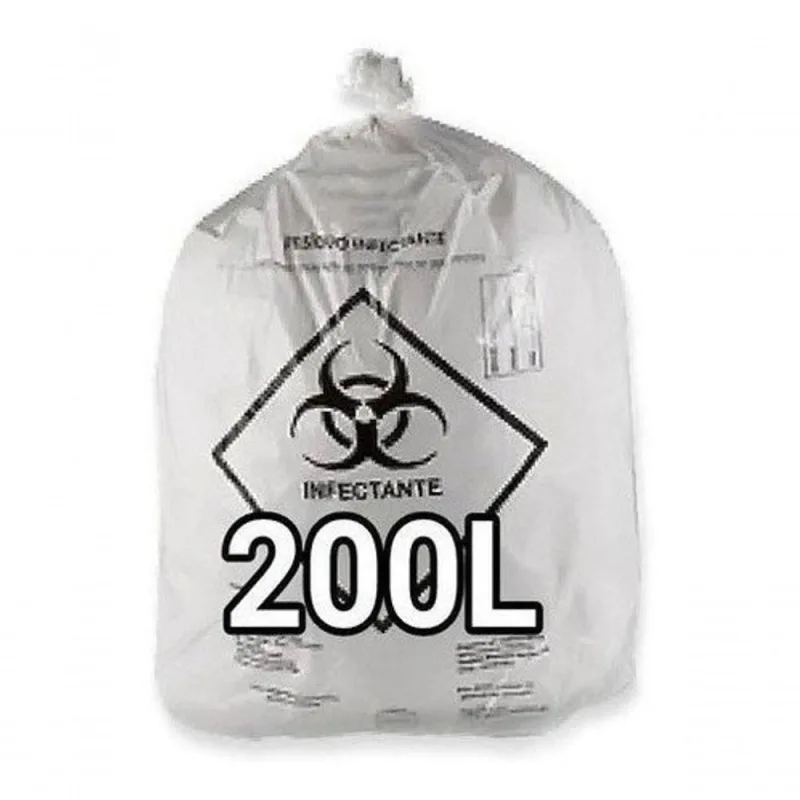 Saco de Lixo Hospitalar 200L para Resíduos Infectantes Branco Leitoso Higipack - OUTRAS - Mercado
