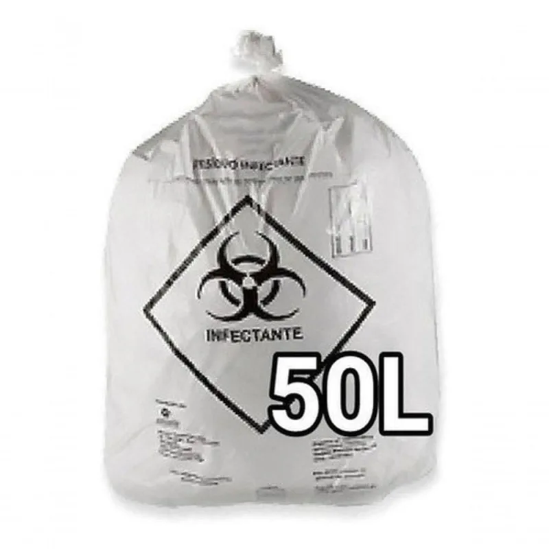 Saco de Lixo Hospitalar Resíduos Infectantes 50-60L Alta Resistência Branco Higipack - OUTRAS - Mercado