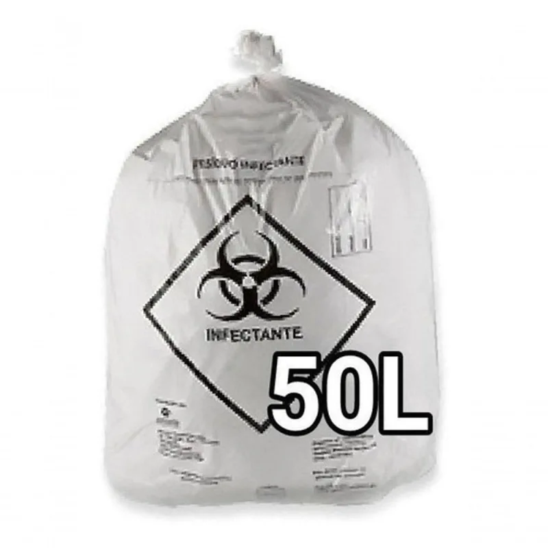 Saco de Lixo Hospitalar para Resíduos Infectantes 60L Alta Resistência Branco Higipack - OUTRAS - Mercado