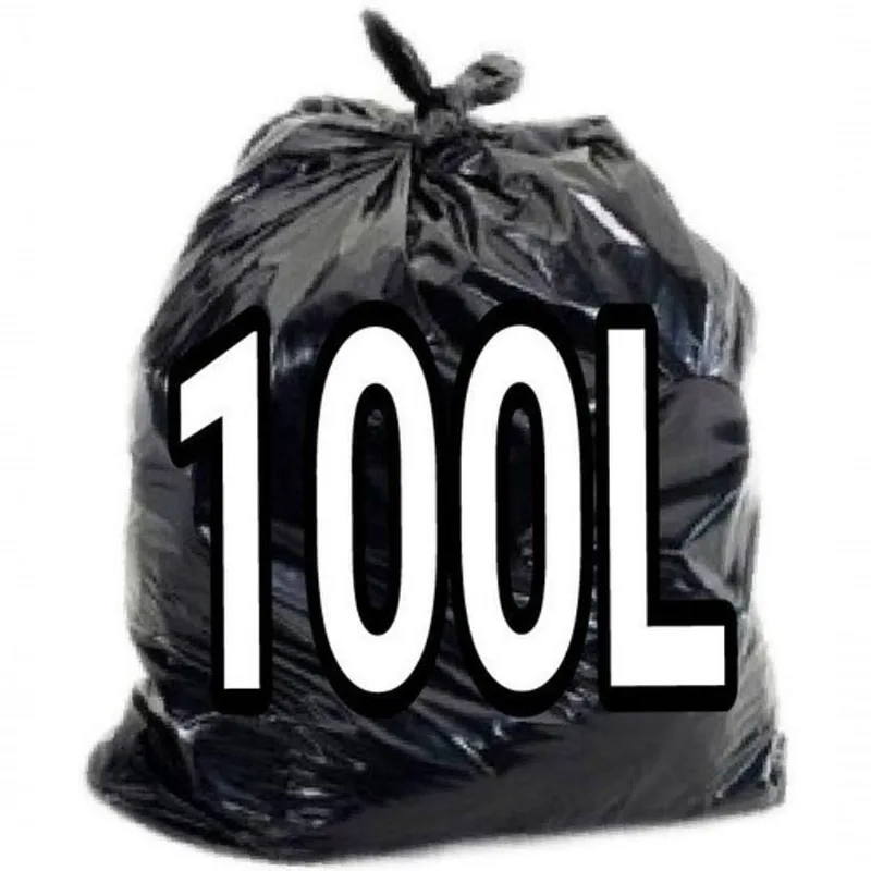 Saco para Lixo Sacos para Lixo 100 Litros 500 Unidades Preto Micra 07 Higipack