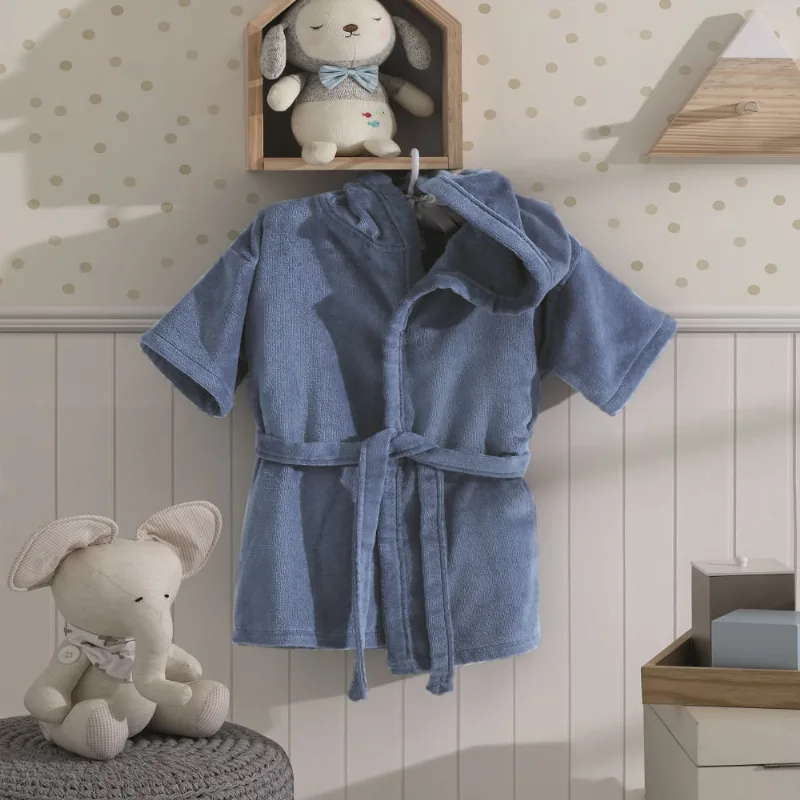 ROUPAO INFANTIL MOD-10 VELOUR AF-958 PBB AZUL