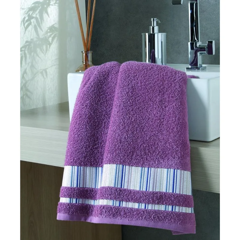 Toalha de Banho Dohler Jacquard Premium Rosa Escuro 70cm x 140cm FJ-7041