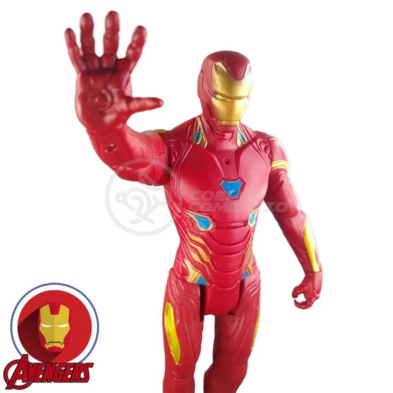Boneco Action Figure Vingadores Homem Ferro Iron Man 29Cm 3