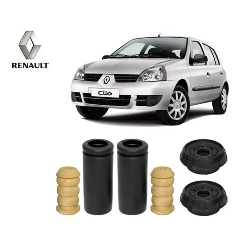 2 Kit Batente Coxim Amortecedor Dianteiro Renault Clio 2004 2005 2006