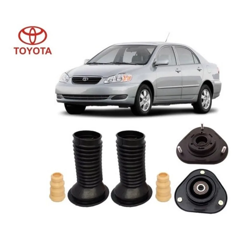 2 Kit Coxim Amortecedor Dianteiro Toyota Corolla 2003 2004 2005