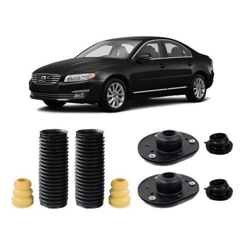 2 Kit Coxim Batente Dianteiro Volvo S80 2007 2008 2009 2010