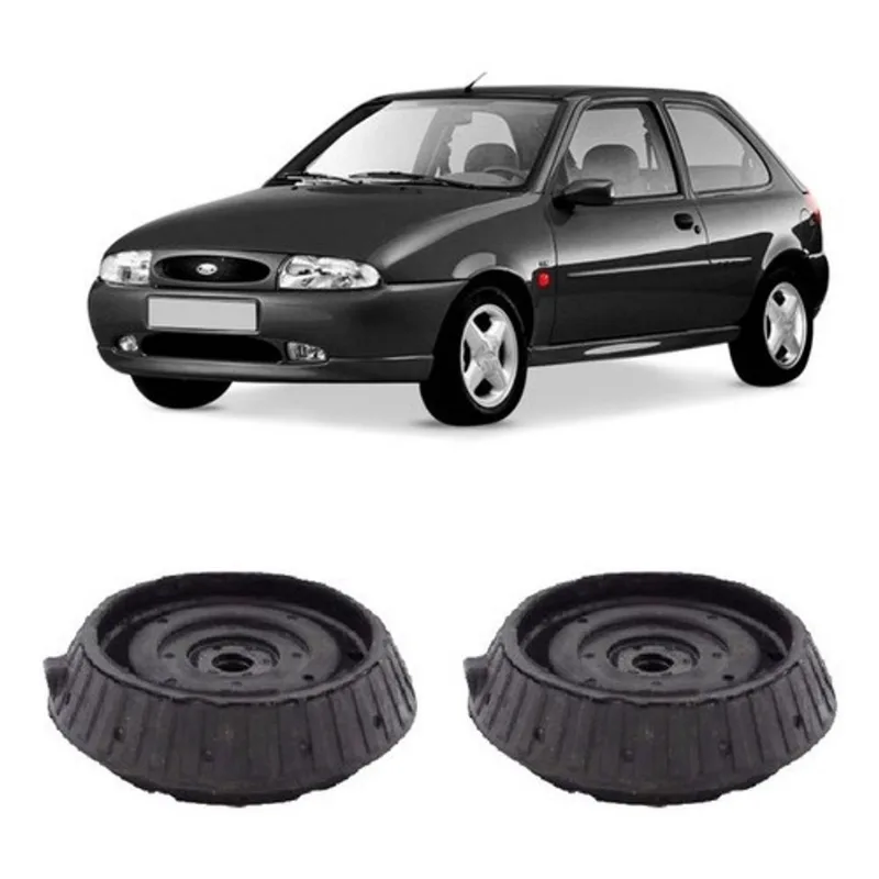 2 Coxim Do Amortecedor Traseiro Ford Fiesta 1998 1999 2000