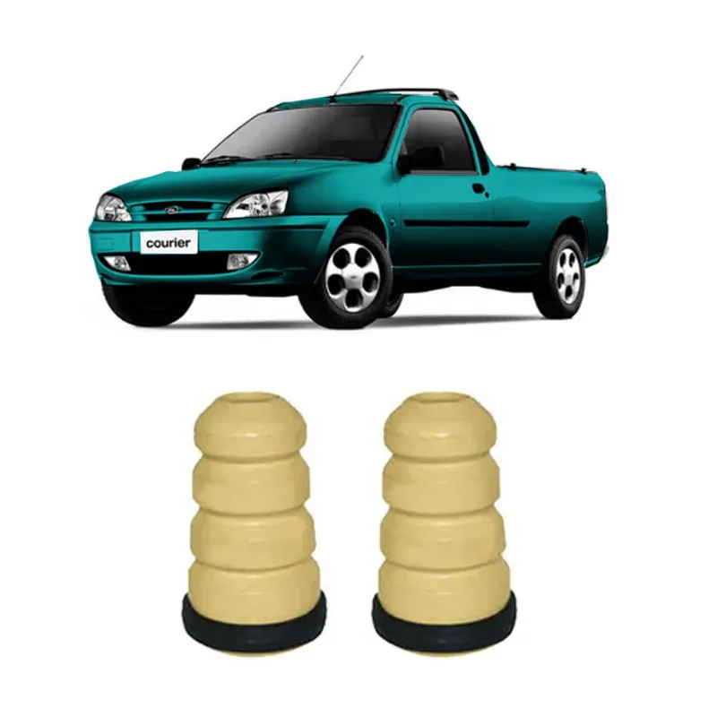 2 Batente Pu Amarelo Traseiro Courier 2004 2005 2006 2007 08