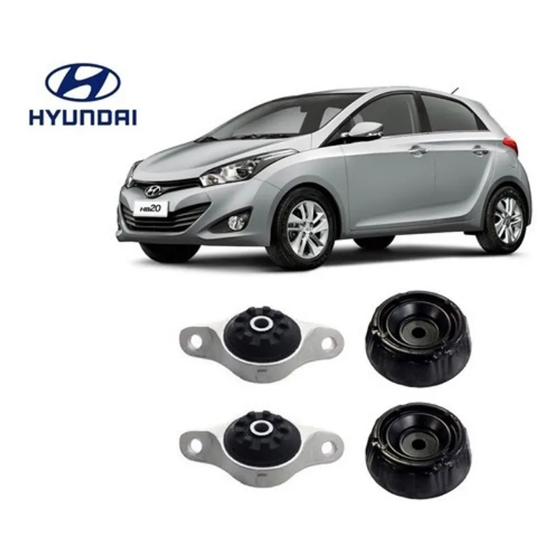 4 Coxim Amortecedor Dianteiro Traseiro Hyundai Hb20 2017 2018 2019