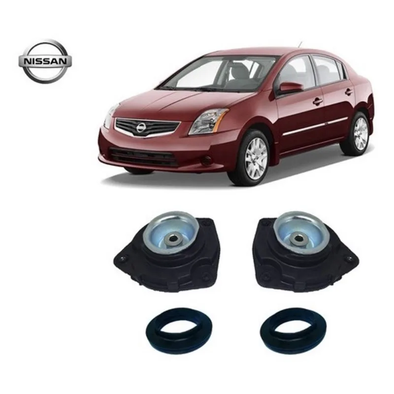 2 Coxim Rolamento Amortecedor Dianteiro Nissan Sentra 2008 2009 2010