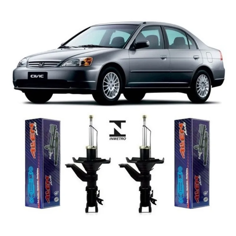 2 Amortecedor Dianteiro Civic 2001 Até 2002 Original Allen - GEDORE