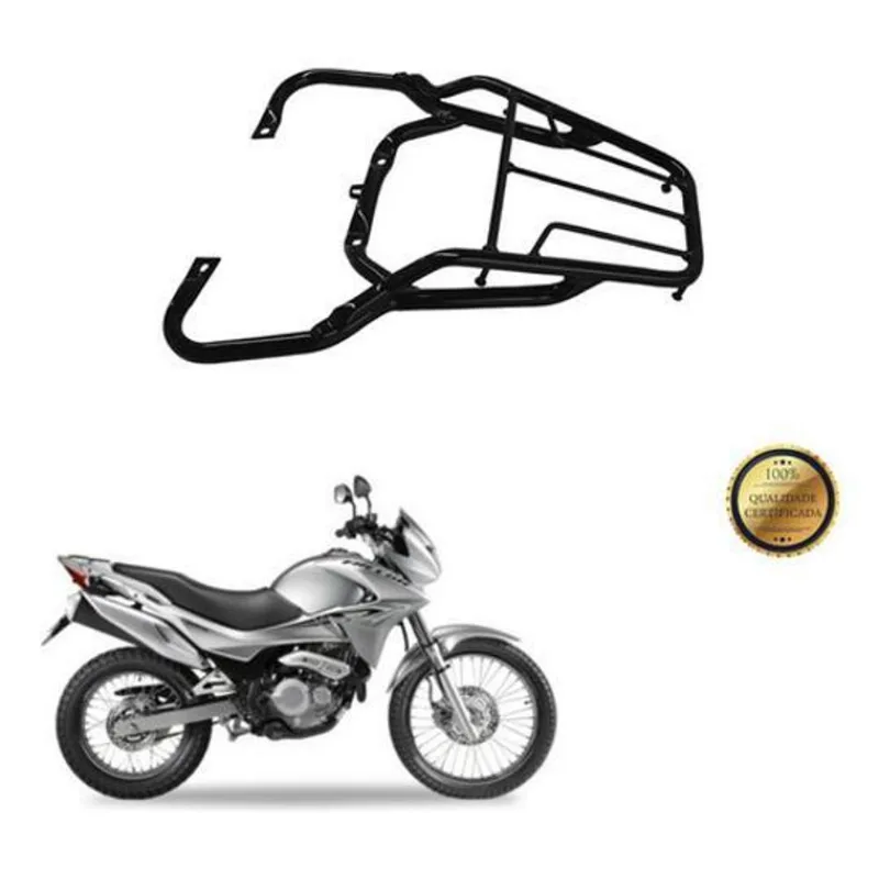 Bagageiro Suporte Nx 400 Falcon Reforçado 1999 A 2008 Preto