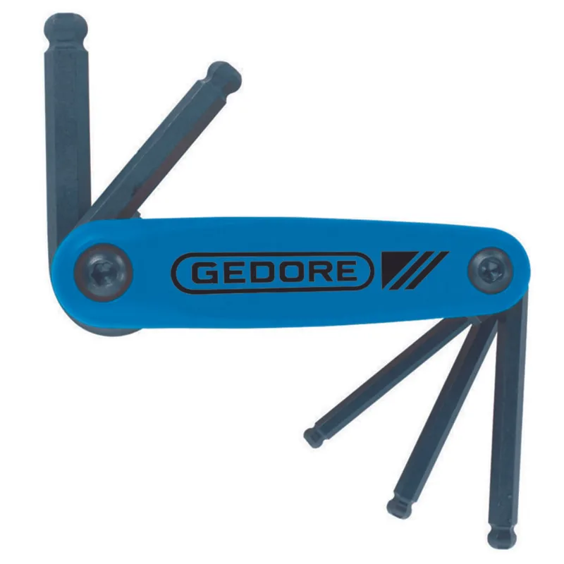 Jogo de Chave Hexagonal Abaulada 3/16" a 3/8" Gedore 5 peças - 012536 012536