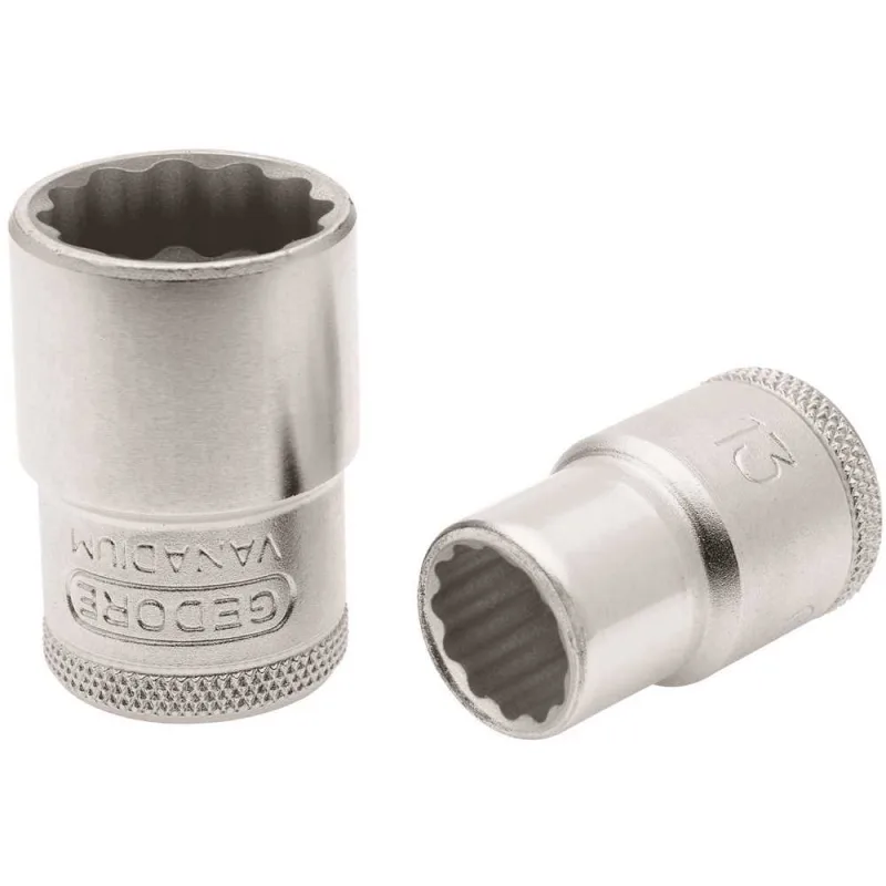 Soquete 1/2"x9mm Estriado Cromo Vanádio - Gedore - GEDORE - Ferramentas Manuais