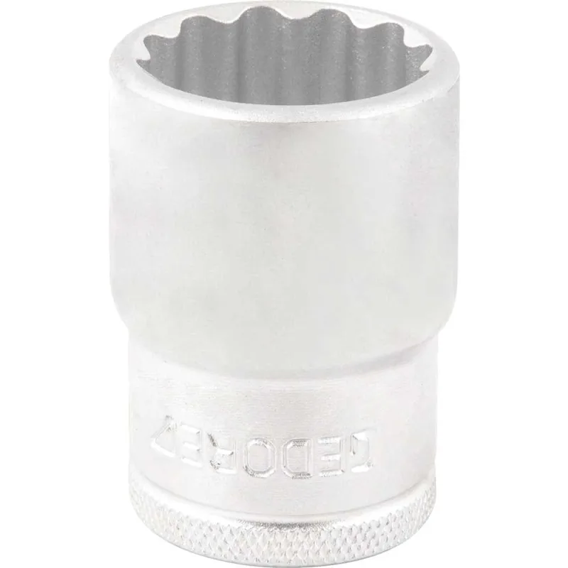 Soquete Estriado 1/2"x20mm Cromo Vanádio D19-21 - Gedore - GEDORE - Ferramentas Manuais