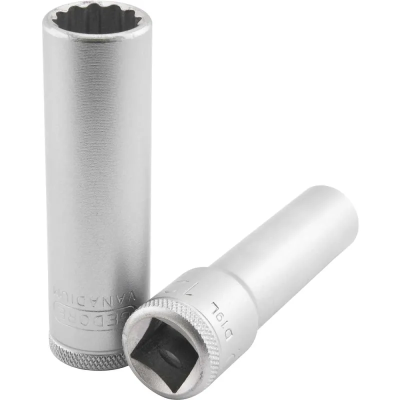 Soquete estriado longo 24 mm com encaixe de 1/2" 015710 - GEDORE - GEDORE - Ferramentas Manuais