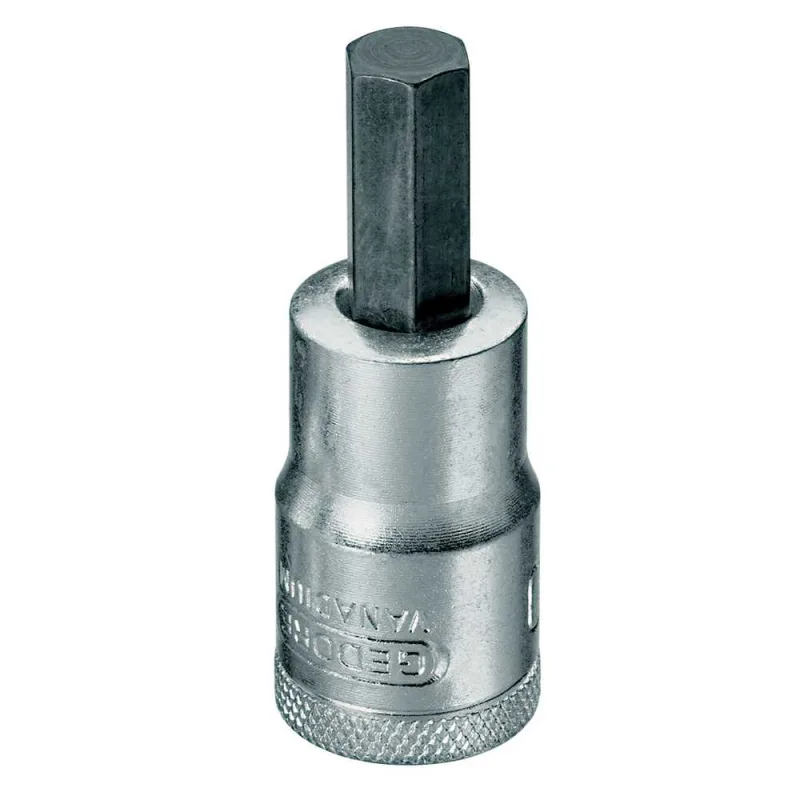 Soquete Allen Curto 1/2"x5mm Cromo Vanádio 016020 - Gedore - GEDORE