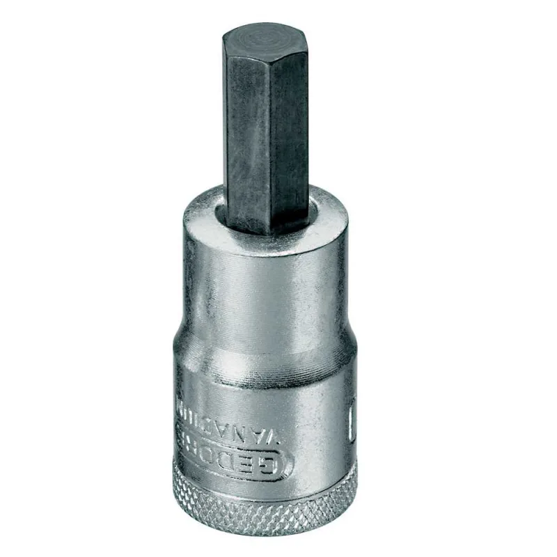 Soquete Allen Curto 1/2"x8mm Cromo Vanádio 016040 - Gedore - GEDORE - Ferramentas Manuais