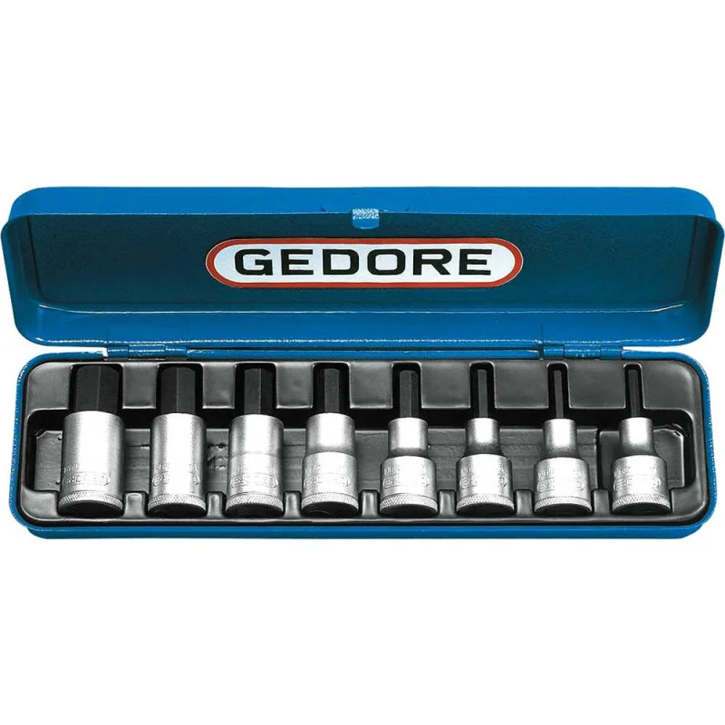 Jogo de soquetes allen encaixe 1/2" 4 mm à 17 mm 016201 - GEDORE - GEDORE - Ferramentas Manuais