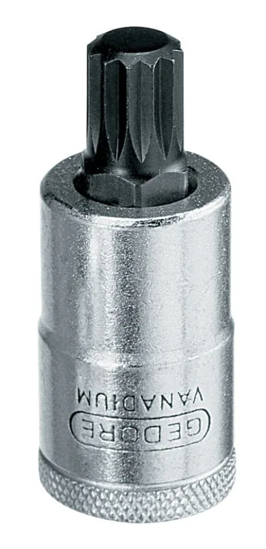 Soquete multidentado longo com encaixe de 1/2" 12 mm INX19L-12 - GEDORE - GEDORE - Ferramentas Manuais