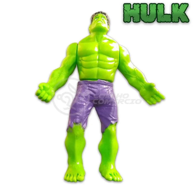 Kit Boneco Colecionável Hulk 15Cm Caneca Vingador 350Ml Nº15