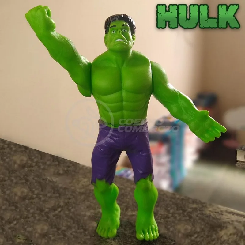 Kit Boneco Colecionável Hulk 15Cm Caneca Vingador 350Ml Nº10
