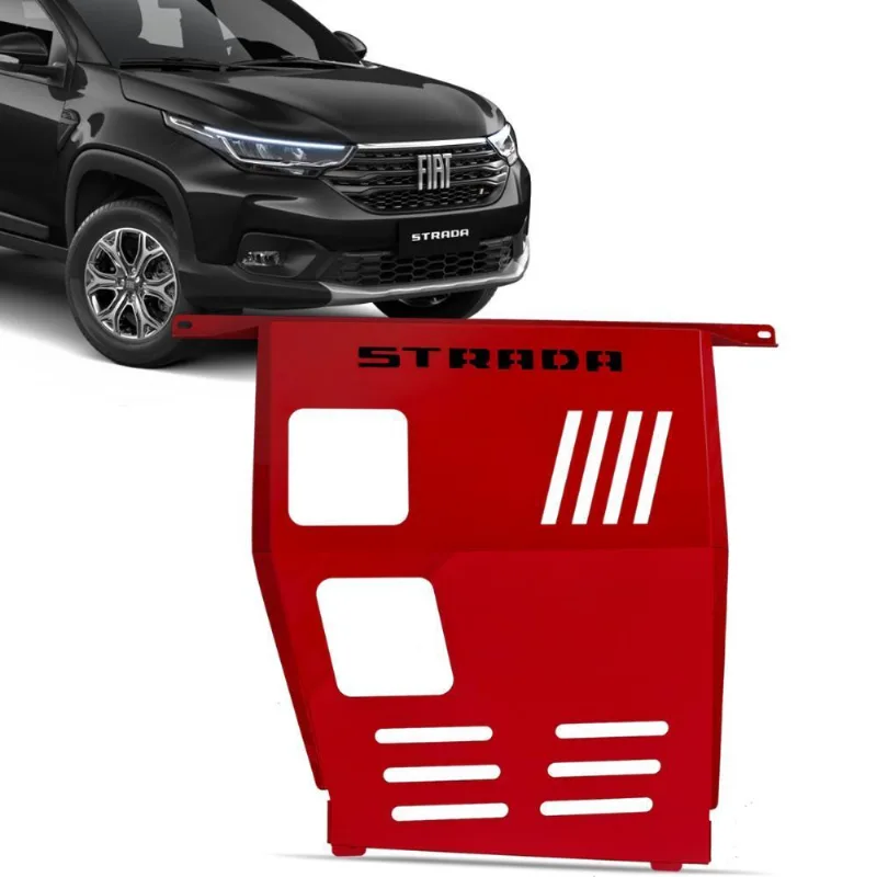 Protetor Carter Strada 2021 A 2023 Cd Cs Vermelho Peito Aço