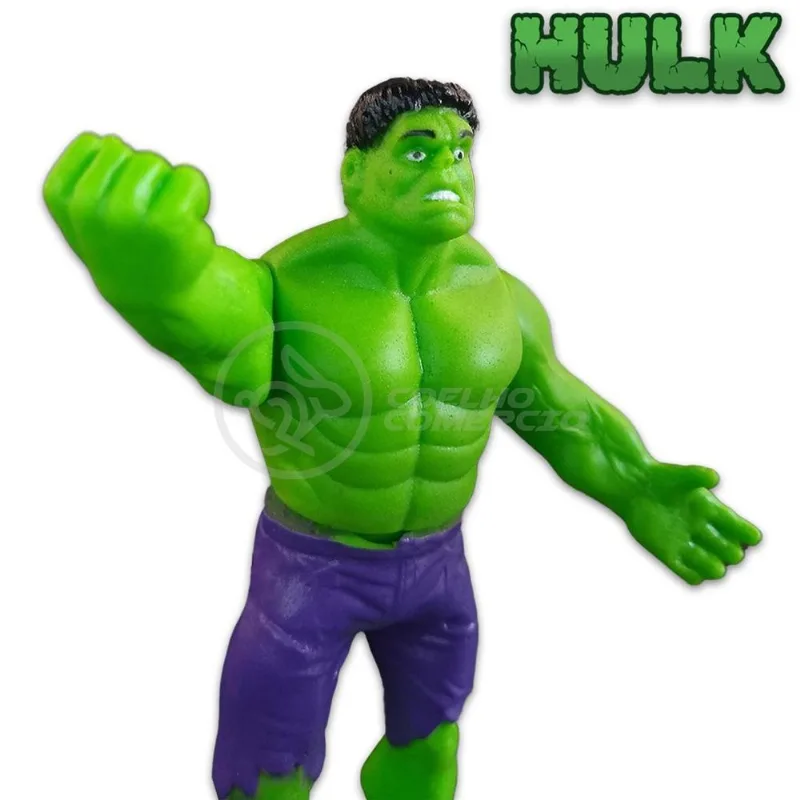 Kit Boneco Colecionável Hulk 15Cm Caneca Vingador 350Ml Nº26