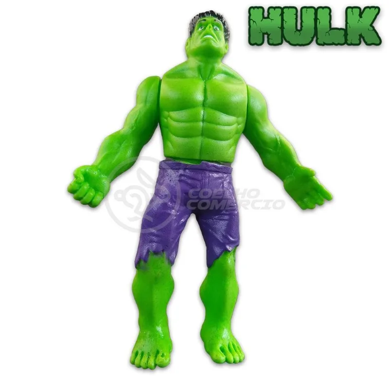 Kit Boneco Colecionável Hulk 15Cm Caneca Vingador 350Ml Nº19
