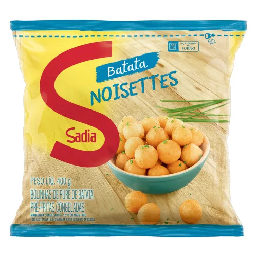 BATATA PRÉ-FRITA NOISETTE CONGELADA SADIA PACOTE 400G - SADIA