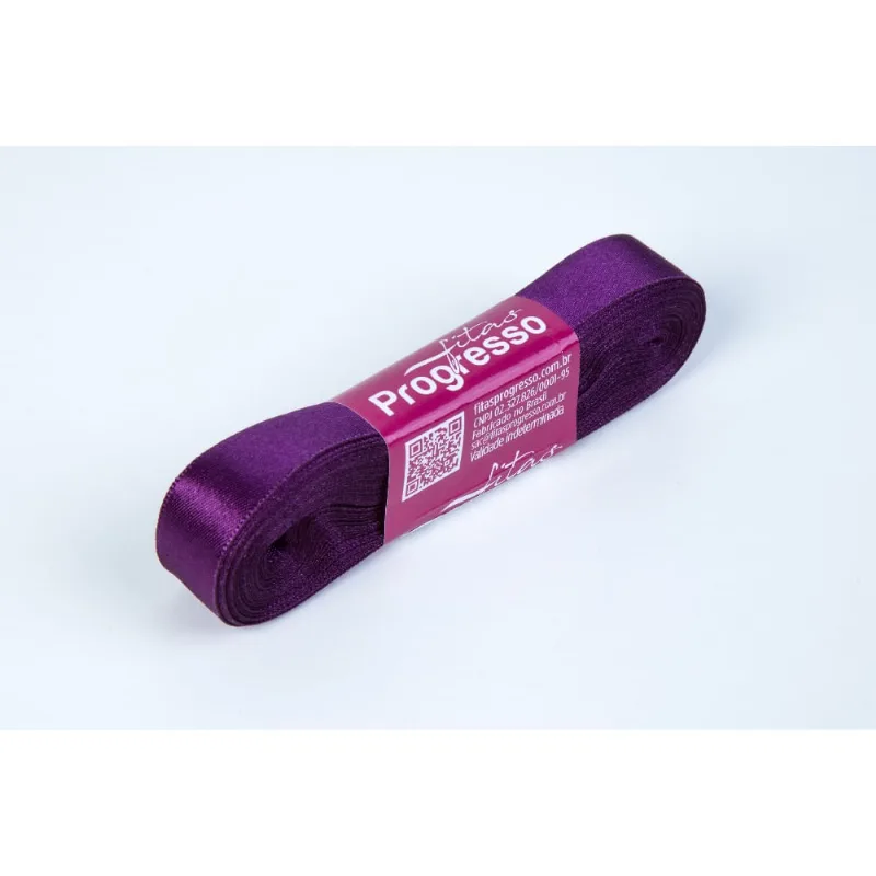 FITA DE CETIM LISA PROGRESSO 15MM COM 10 METROS Violeta