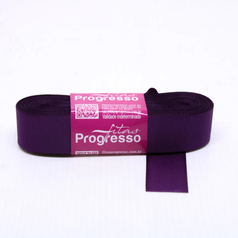 FITA DE GORGURAO LISA PROGRESSO 22MM COM 10 METROS Violeta