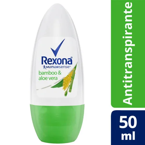 Desodorante Roll On Bamboo Feminino 50ml Rexona - REXONA - Higiene E Beleza