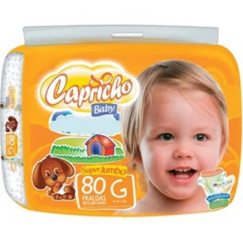 Capricho Baby G Descartável 80 Unidades - CAPRICHO - Bebê