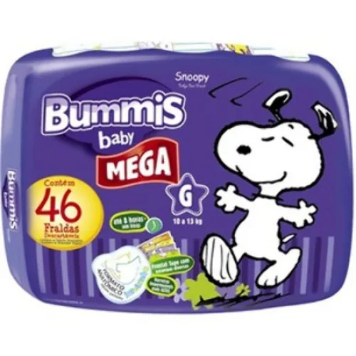 Bummis Baby Snoopy G Descartável 46 Unidades - CAPRICHO BUMMIS - Mercearia