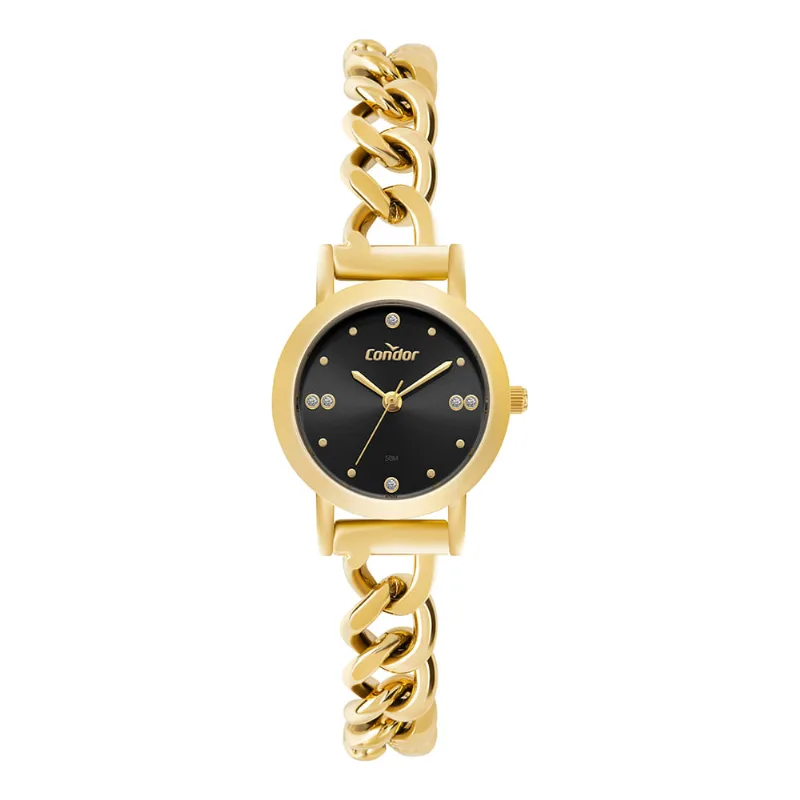 Relógio Condor Feminino Elos Dourado - CO2035NUY/5P
