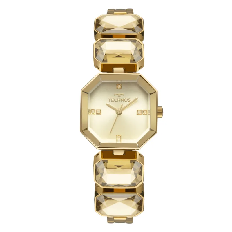 Relógio Technos Feminino Crystal Dourado - 2036NCM/1X