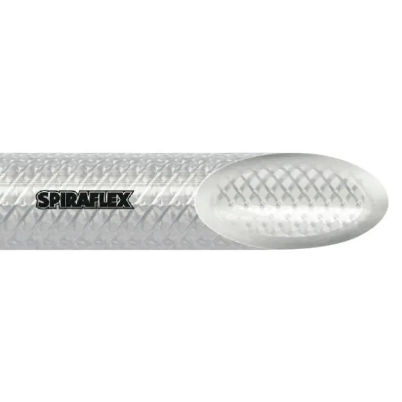 Mangueira Spiraflex PVC Trançada SPT 3/8" 250PSI Translúcida Metro
