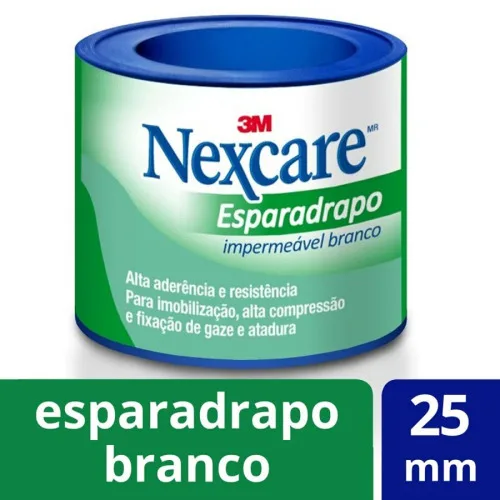 Esparadrapo Impermeável Branco Nexcare 25mm X 90cm - NEXCARE - Farmácia
