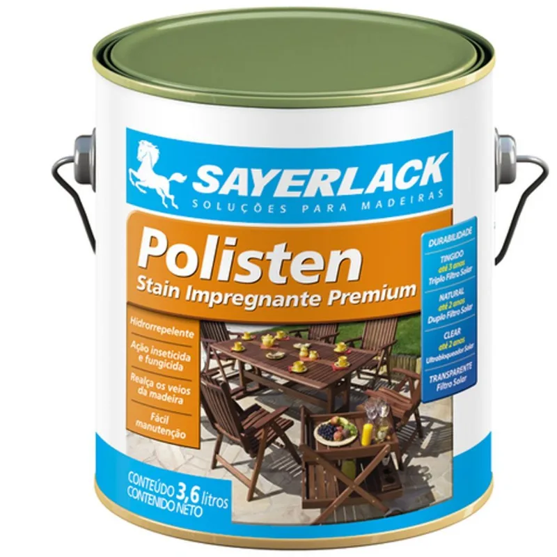 Stain Polisten Sayerlack Clear Incolor 3,6L