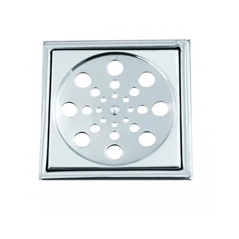 Grelha Quadrada Com Caixilio Inox Sem Fechamento 100mm Esteves