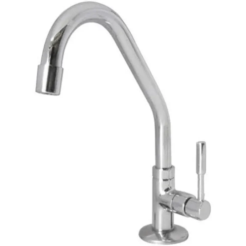 Torneira Para Cozinha De Mesa 1167 C31 1/4 De Volta Com Arejador Cromada Esteves