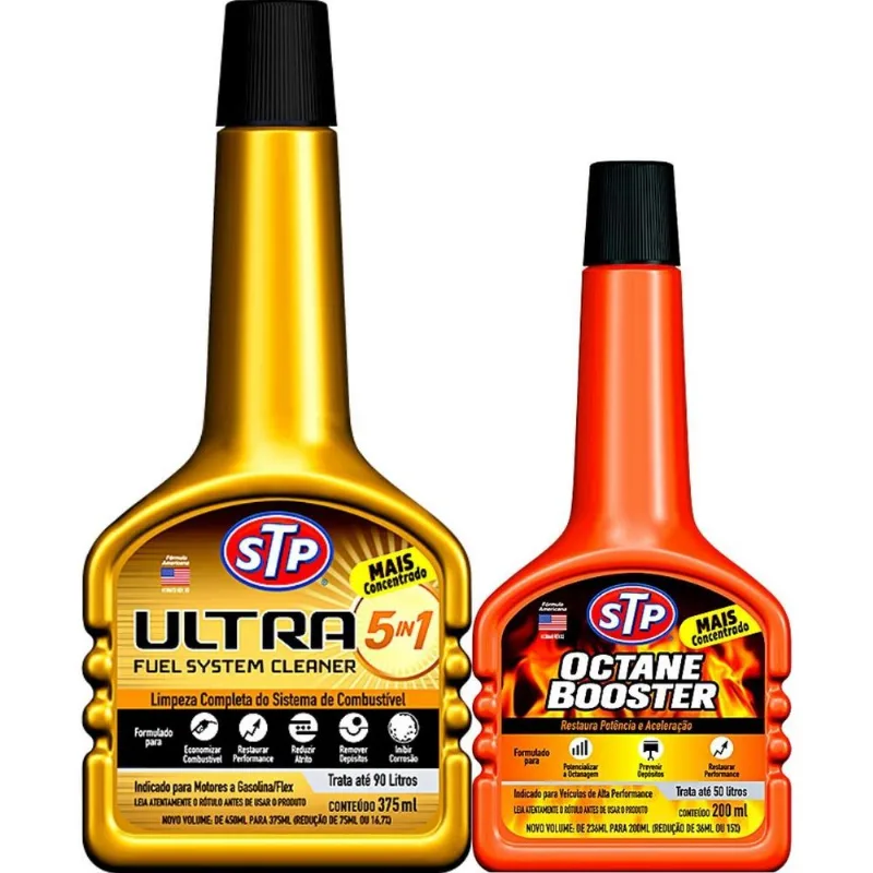 Octane Booster + Aditivo Ultra 5x1 Stp Limpeza E Cuidado