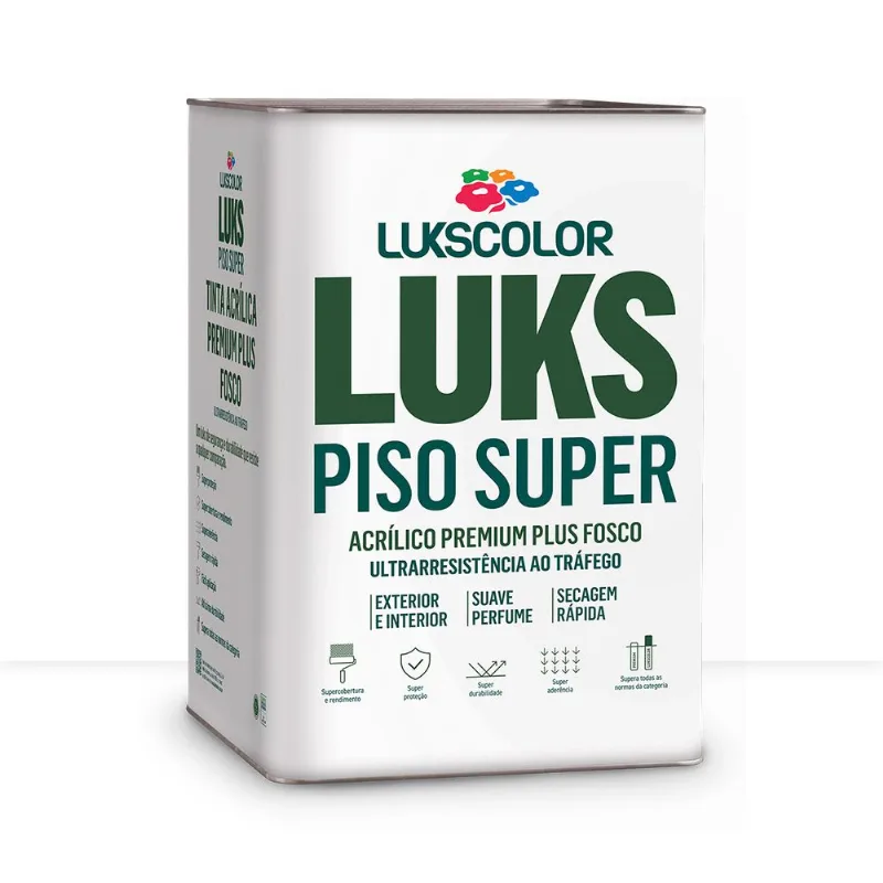 Tinta Piso Lukspiso Branco Neve 18l Lukscolor